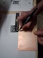Cutting copper boards